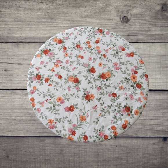 Kitchenaid Bowl Cover, Reversible Farm Roosters Pumpkins and Floral Mixer Cover - Picture 4 of 4